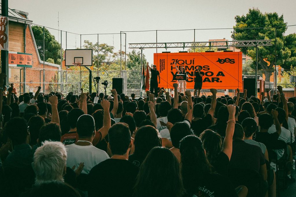 Acto de la Organización Estudiantil Socialista: «Aquí hemos venido a luchar»